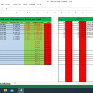 B3. Sway Limitation Check (BNBC-20, ASCE 7-05)