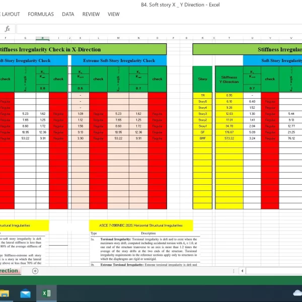 B4. Soft Story Check (BNBC-20, ASCE 7-05)
