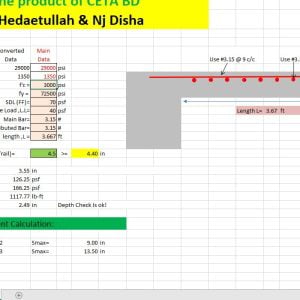 C9. Cantilever Slab (Balcony) Design (WSD)