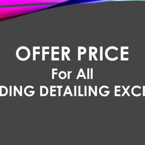 OFFER- All of #E. Building Detailing Excel Sheet